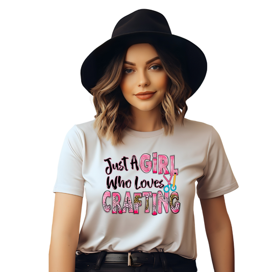 Just A Girl Who Loves Crafting T-Shirt
