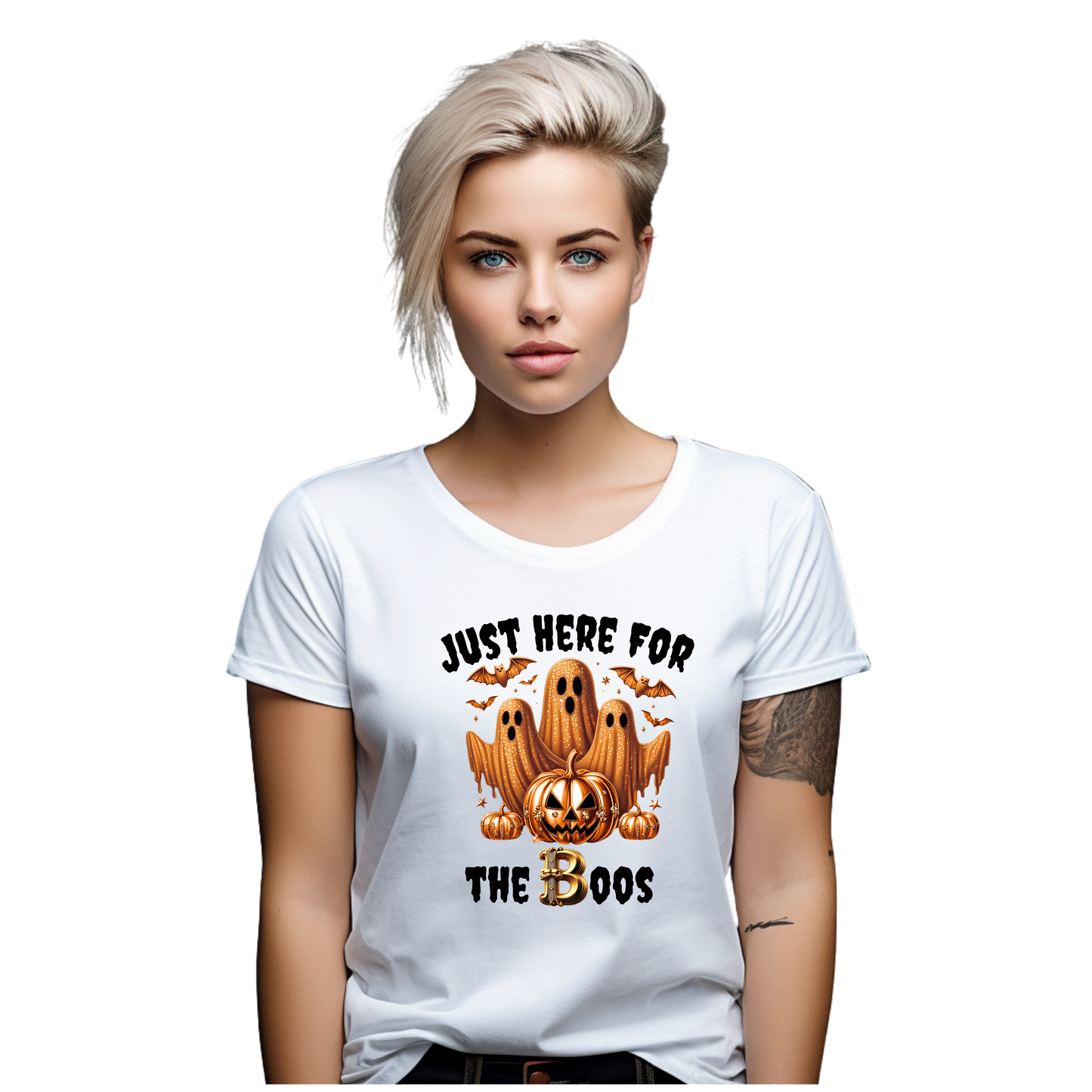 Just Here for the Boos Halloween Party Vibes T-Shirt