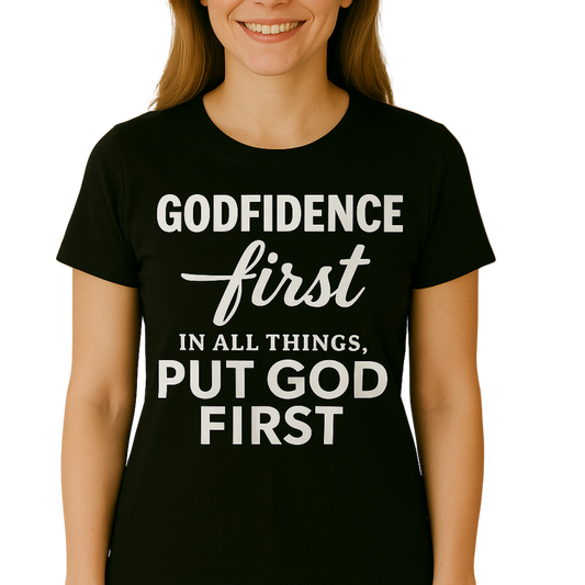 Godfidence first in all things Put God First Unisex T-shirt