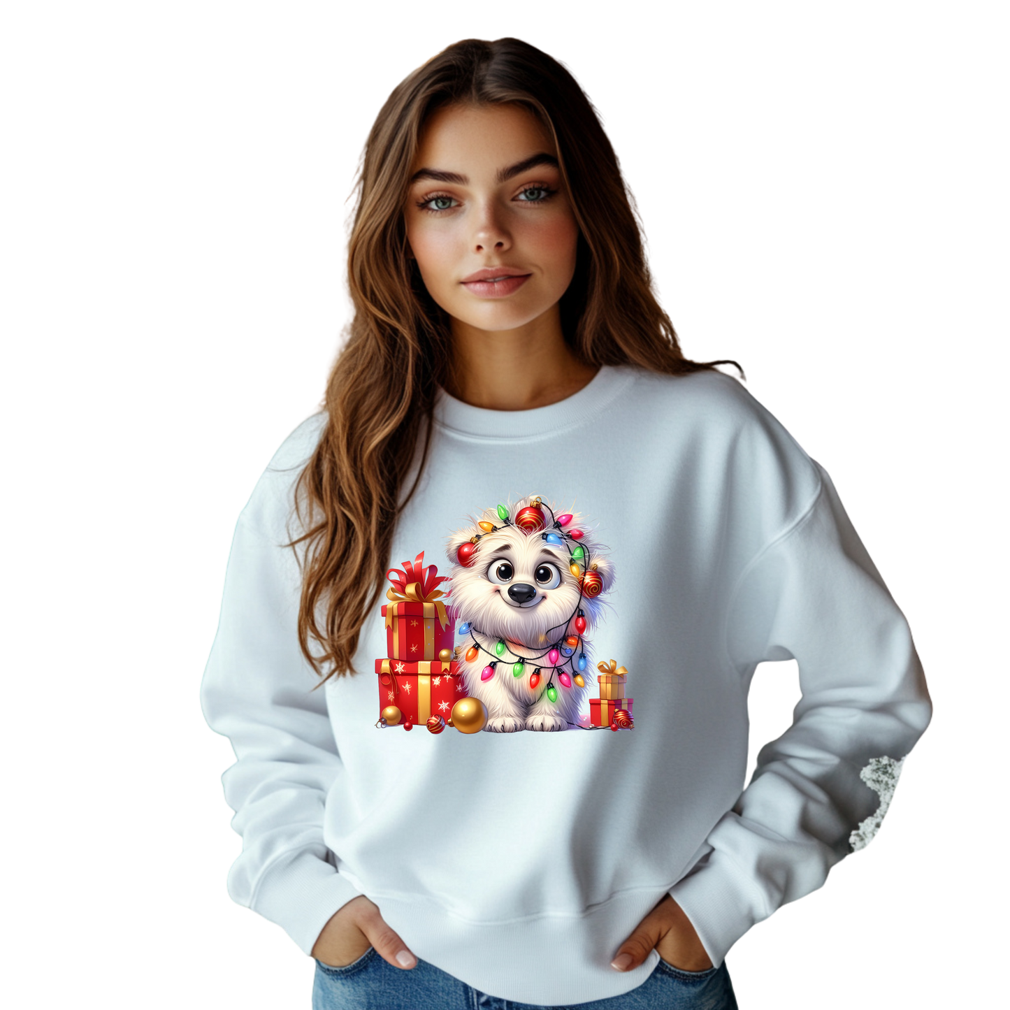 Paws  Presents Christmas Puppy Long Sleeve T-Shirt