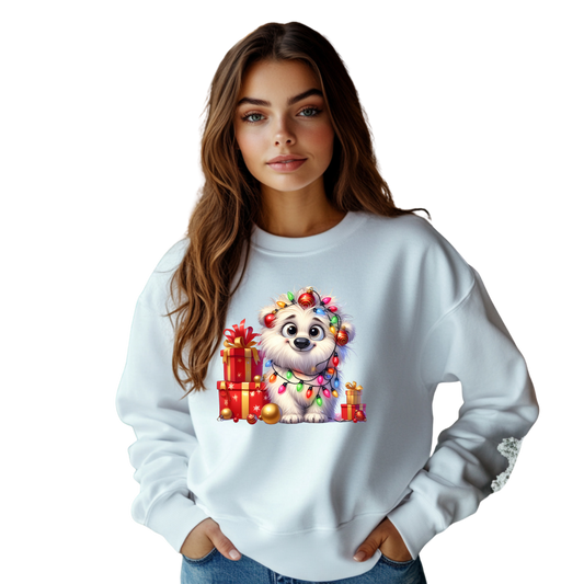 Paws  Presents Christmas Puppy Long Sleeve T-Shirt