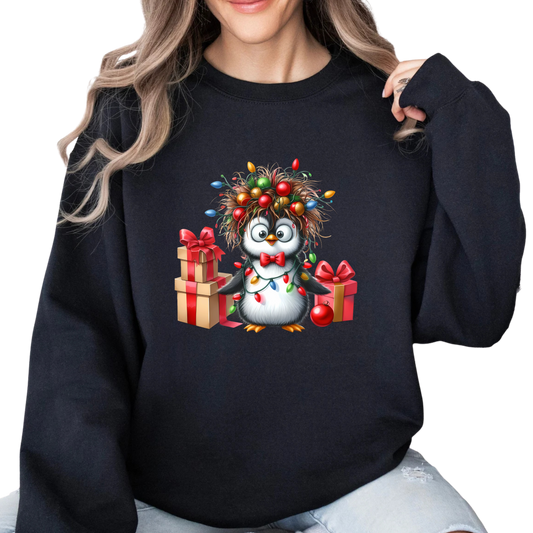 Tinsel Tux Penguin Christmas Sweatshirt