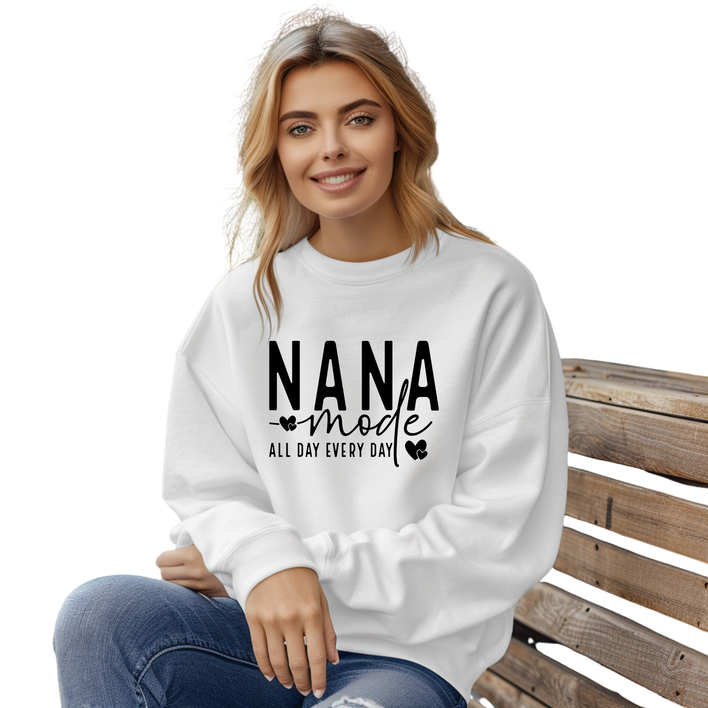 Nana Mode Crewneck Pullover Sweatshirt