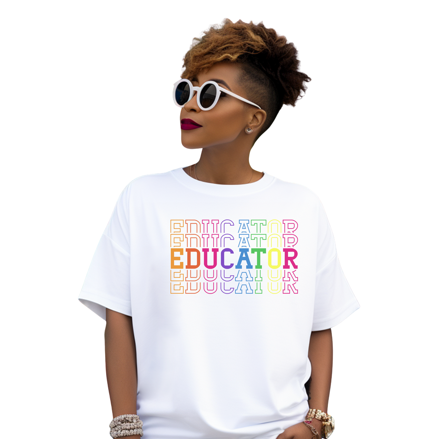 Colorful Educator Vibes Unisex T-Shirt