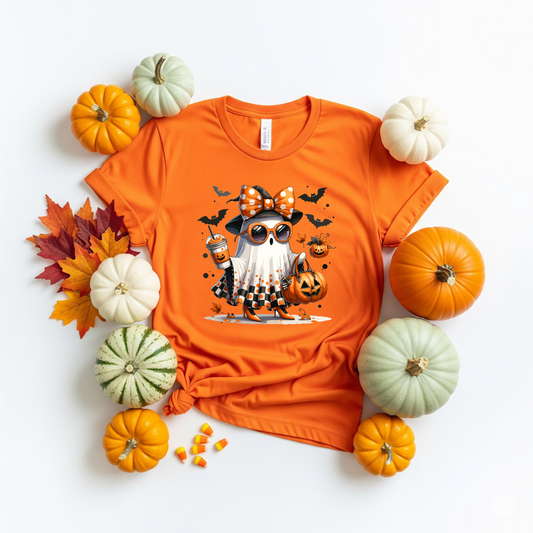 Cute-Funny-Ghost-Pumpkin T-Shirt