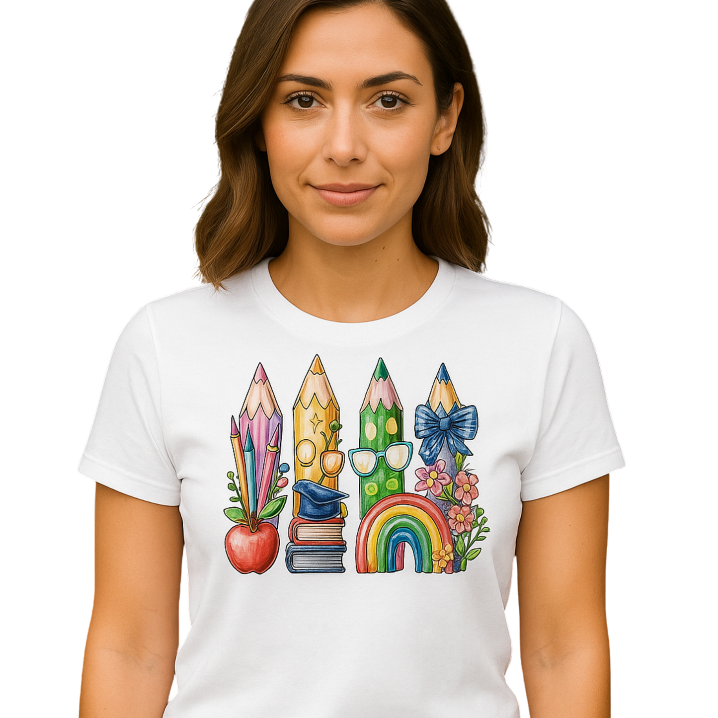 Back to School Watercolor Pencil Unisex T-Shirt