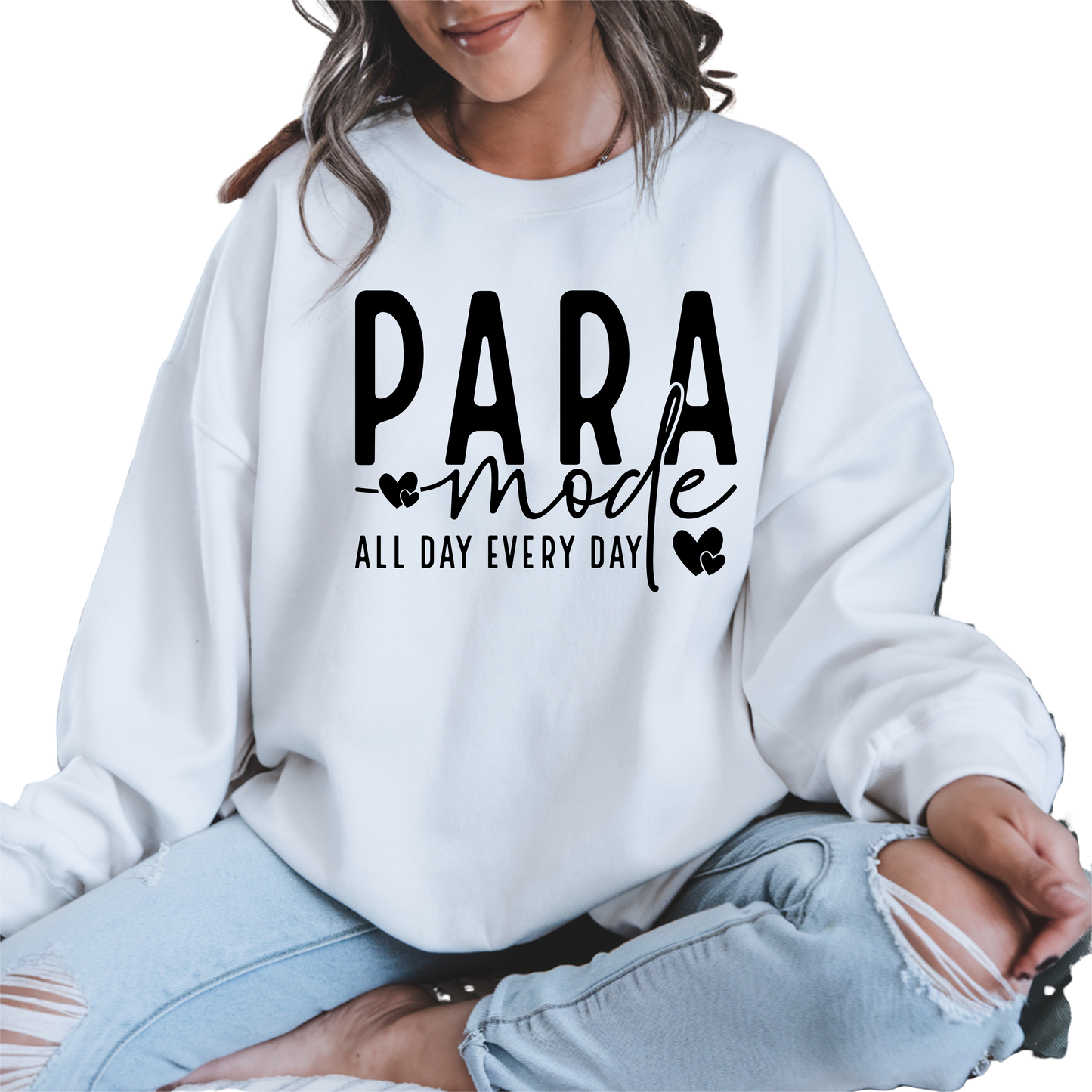 PARA MODE  Crewneck Pullover Sweatshirt