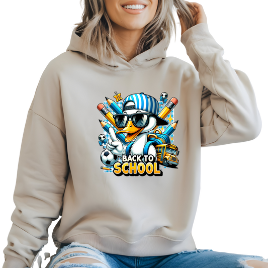Back to school duck Pullover Hoodie.