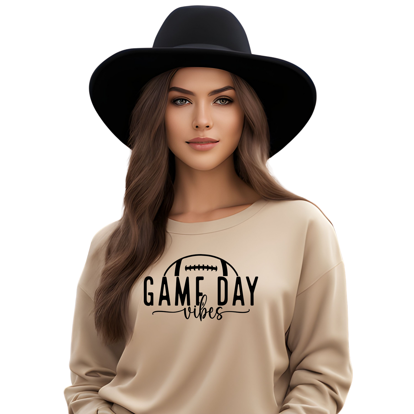 Game Day Ready Cozy Football Sweatshirt Crewneck Pullover Sweatshirt