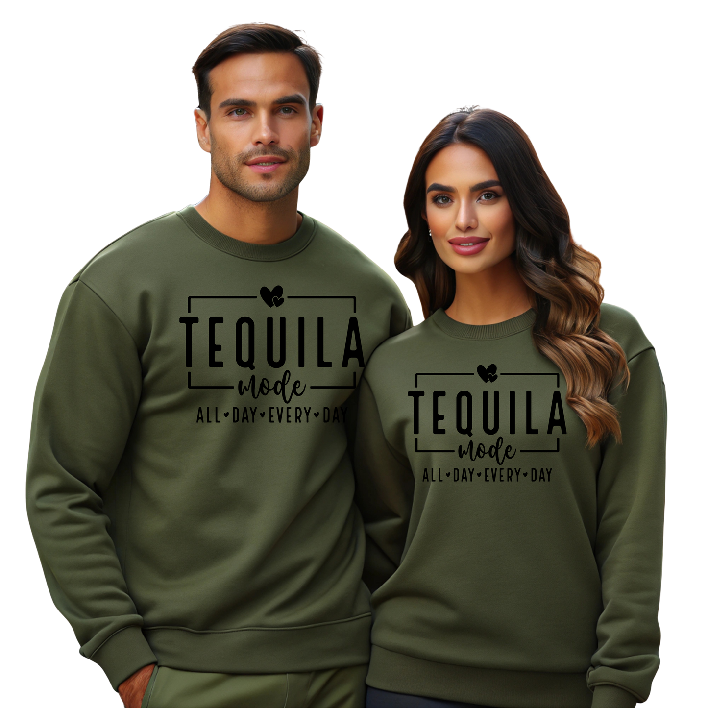 Tequila Mode  All Day Every Day Crewneck Pullover Sweatshirt