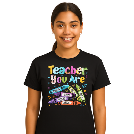 Teacher You Are Faith Crayon Unisex T-Shirt