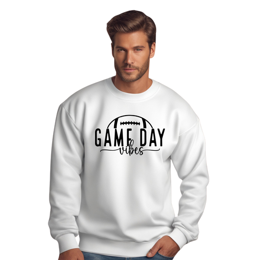 Game Day Ready Cozy Football Sweatshirt Crewneck Pullover Sweatshirt