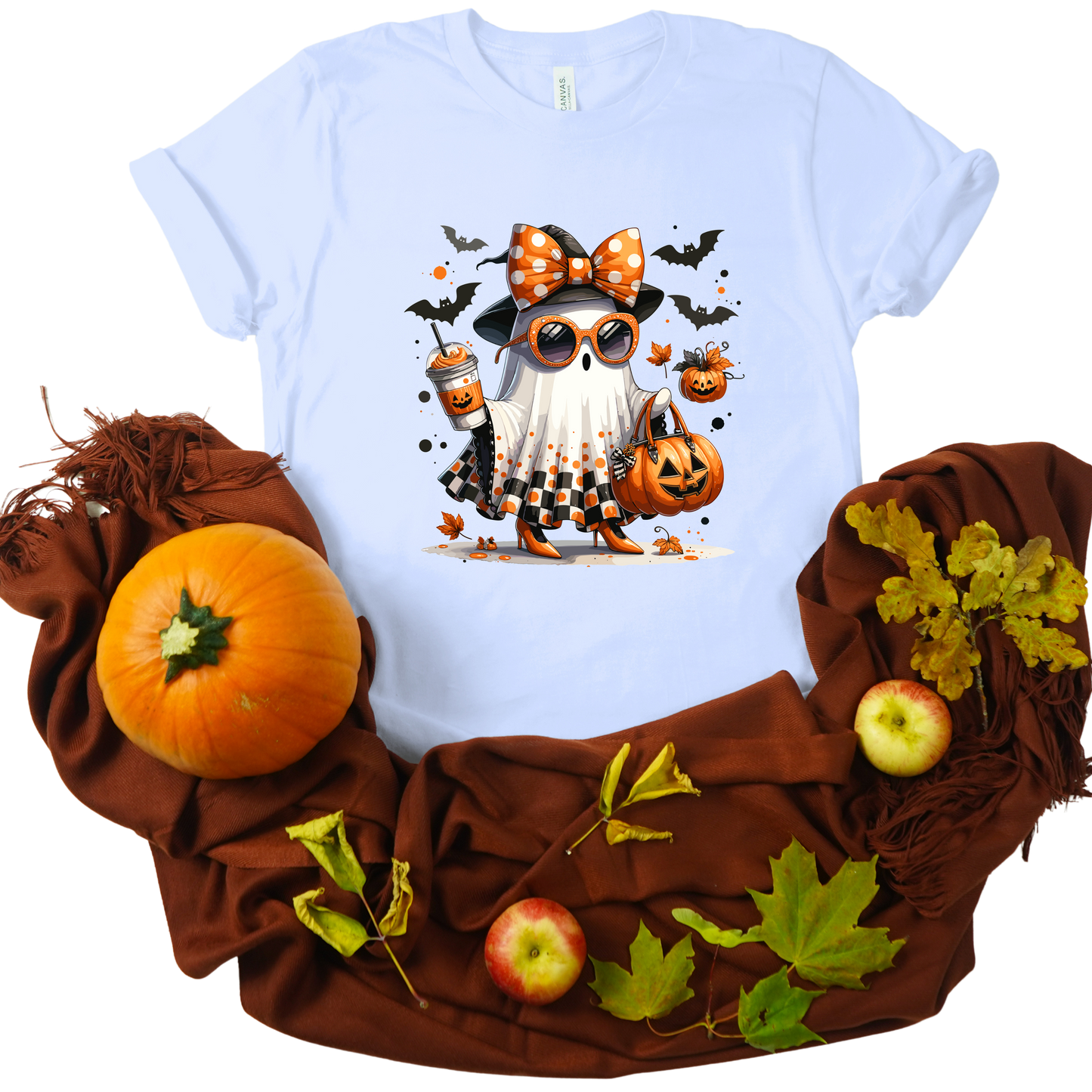 Cute-Funny-Ghost-Pumpkin T-Shirt