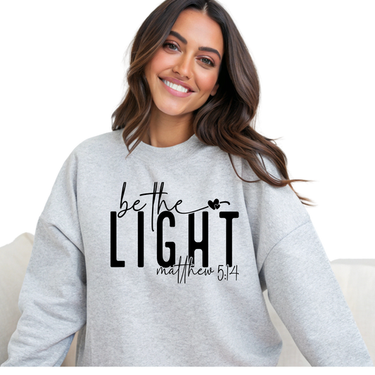 Be The Light Matthew Crewneck Pullover Sweatshirt