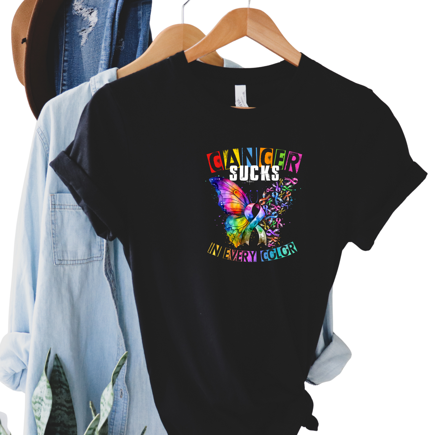 Colorful Cancer Sucks In All  T-Shirt