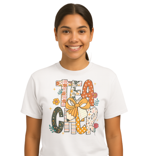 Floral Teacher Wildflower Unisex T-Shirt