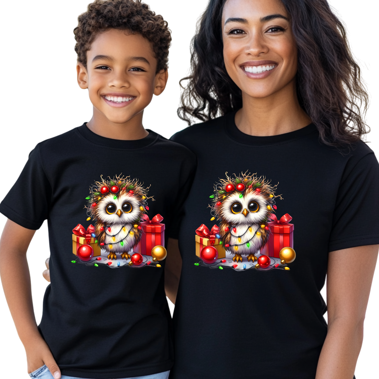 Owl I Want for Christmas Holiday T-Shirt