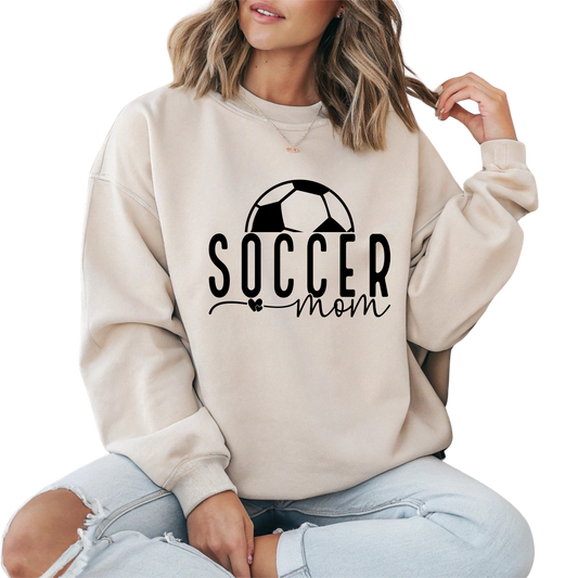 Soccer Mom Life Crewneck Pullover Sweatshirt