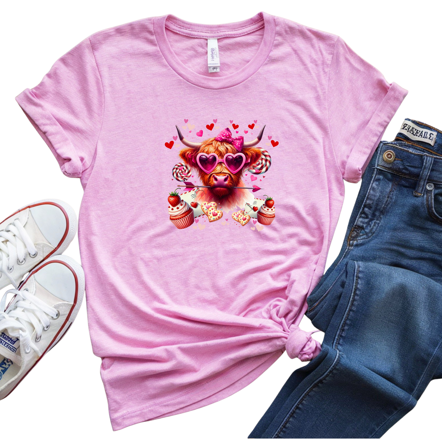 Moo’d for Love Sweetheart Highland T-Shirt