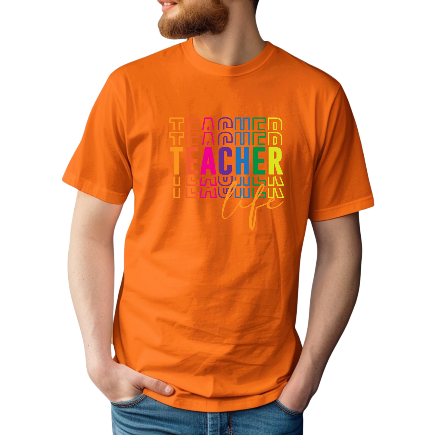 Teacher Life Rainbow T-Shirt