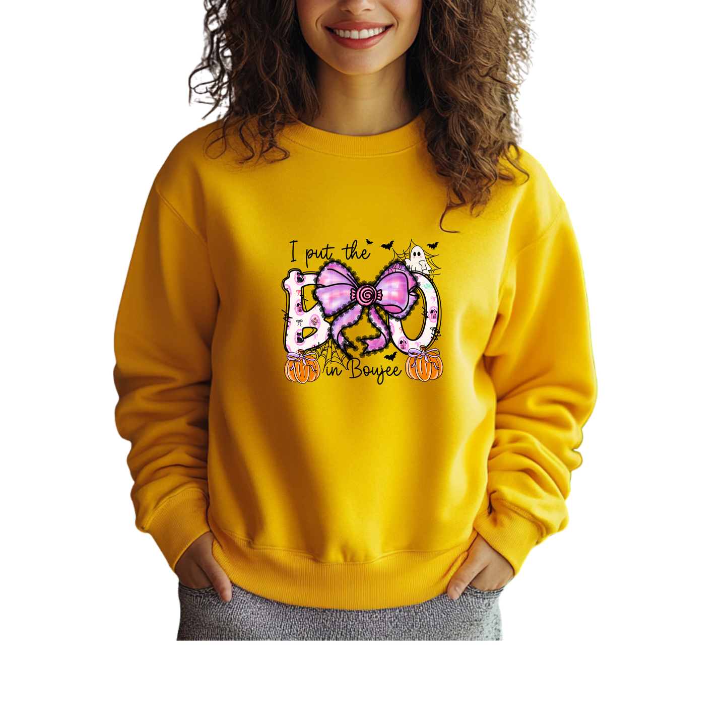 BOO in Boujee Crewneck Pullover Sweatshirt