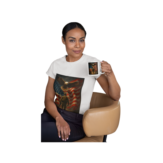 Patriotic Eagle Military Mug
