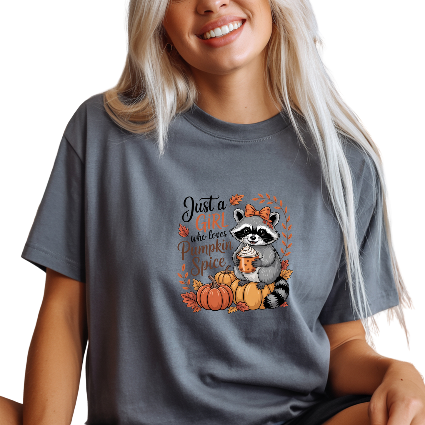 Funny Raccoon Pumpkin Spice T-Shirt
