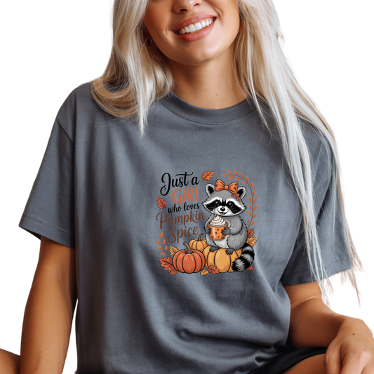 Funny Raccoon Pumpkin Spice T-Shirt