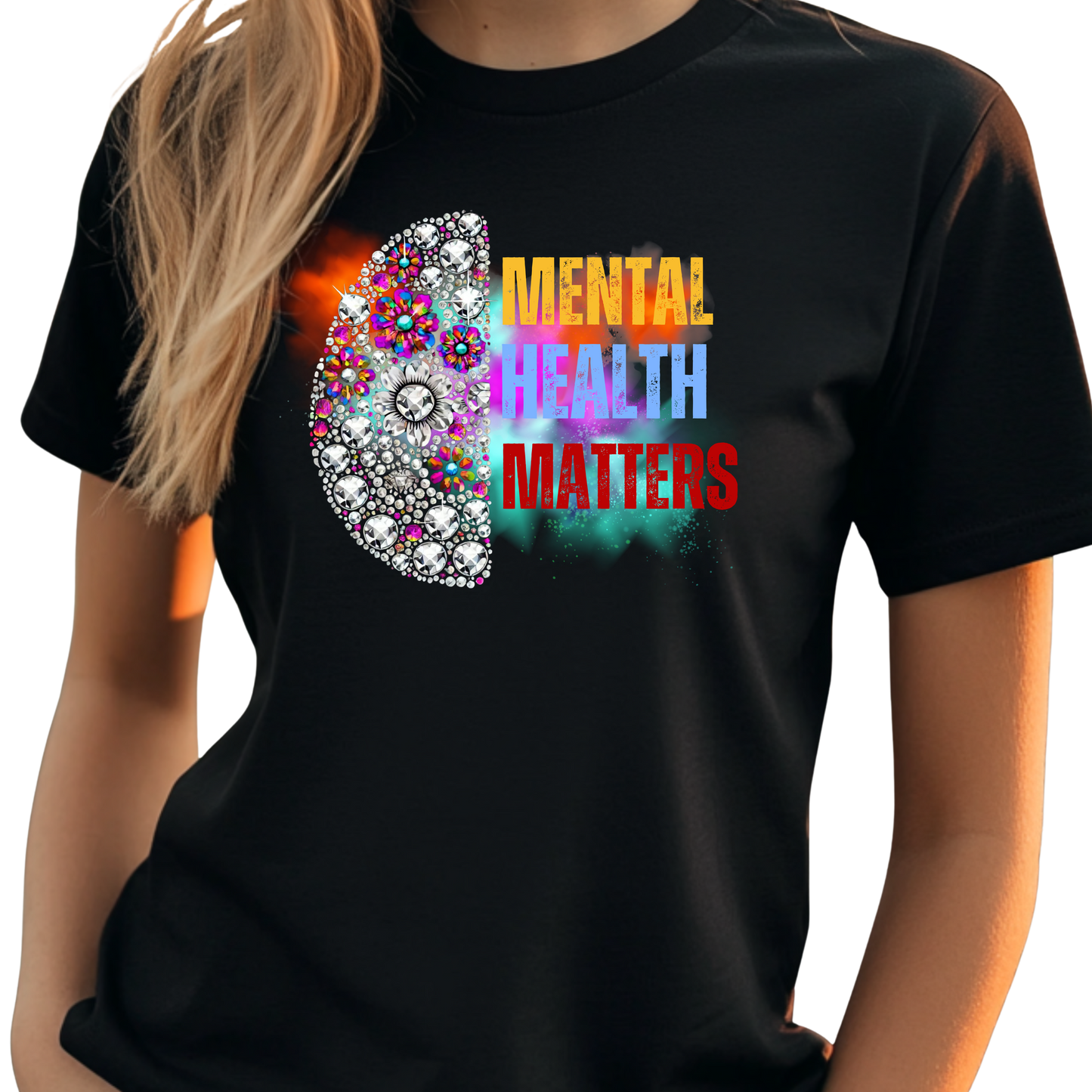 Mental Health Brainstorm Burst Color T-Shirt