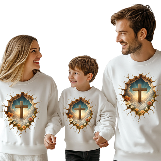 Faith Hope  Resurrection Unisex Pullover Hoodie