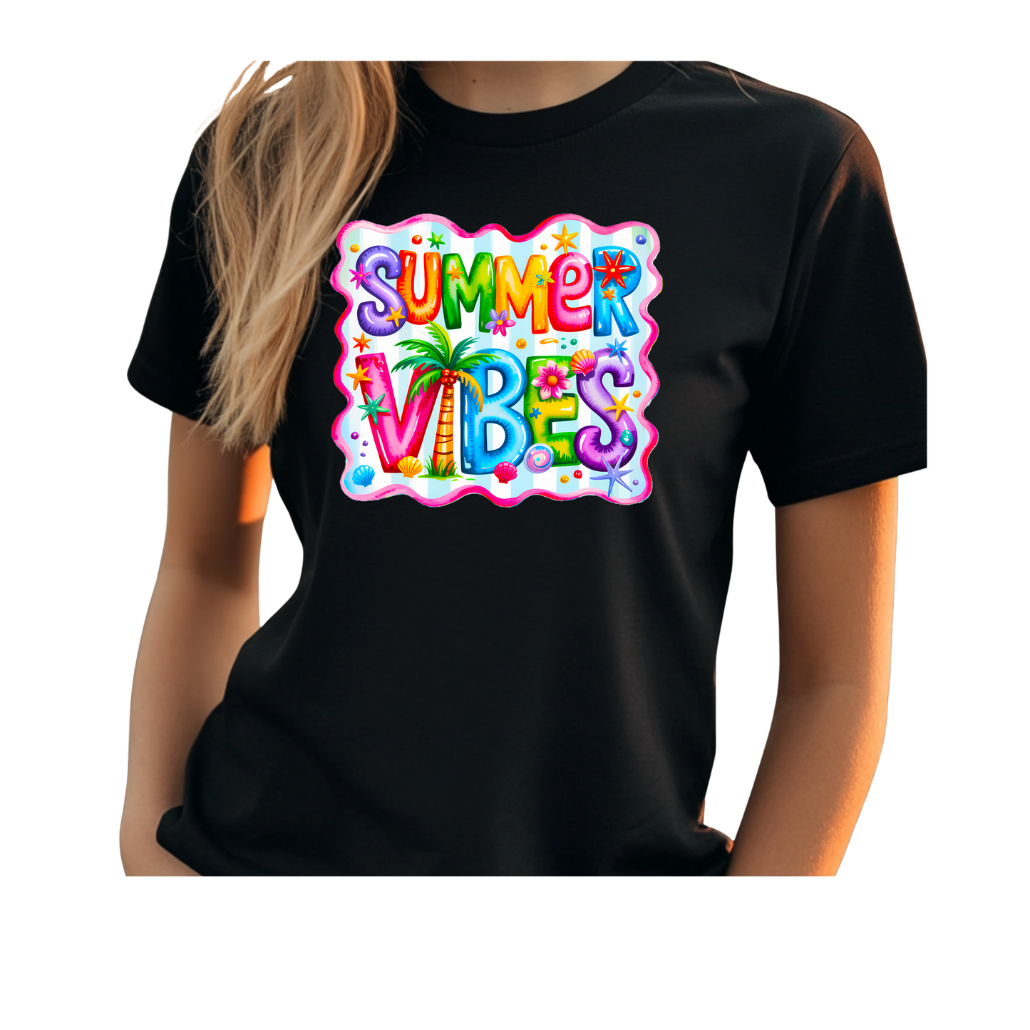 Colorful Summer Tropical Beach Vibes T-Shirt