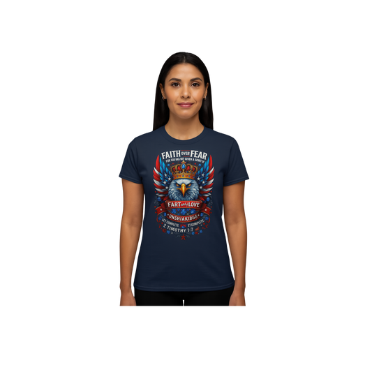 Faith Over Fear Patriotic eagle Unisex T-shirt