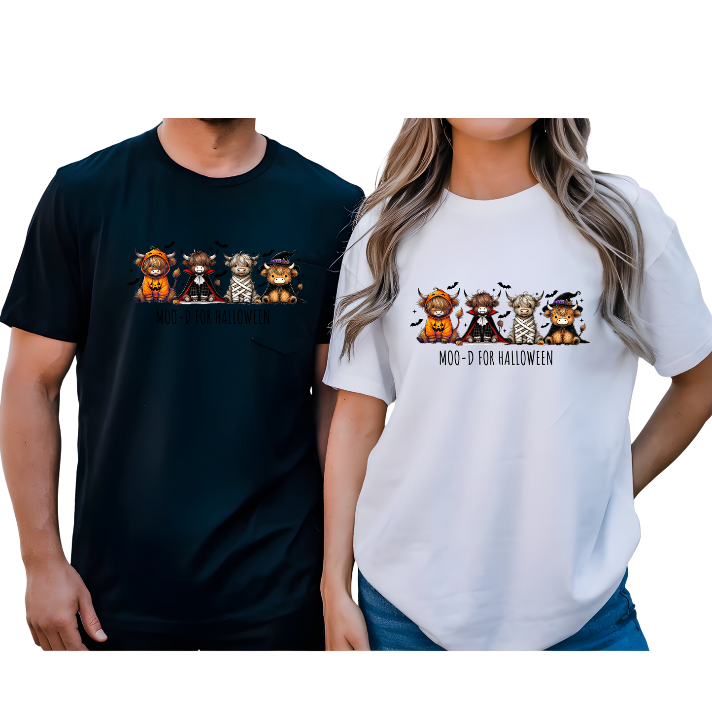 Moo-D for Halloween Highland Cow Unisex T-Shirt
