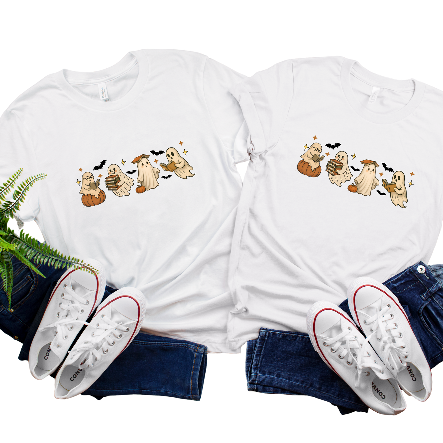 Halloween  Ghost Books Readers T-Shirt