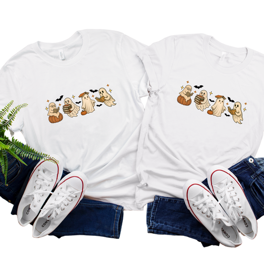 Halloween  Ghost Books Readers T-Shirt