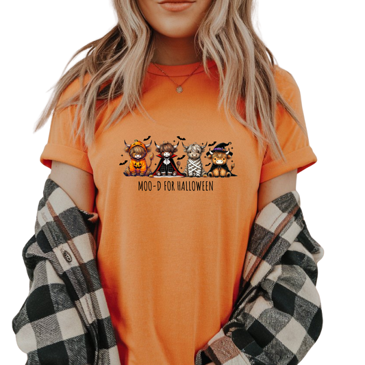 Moo-D for Halloween Highland Cow Unisex T-Shirt
