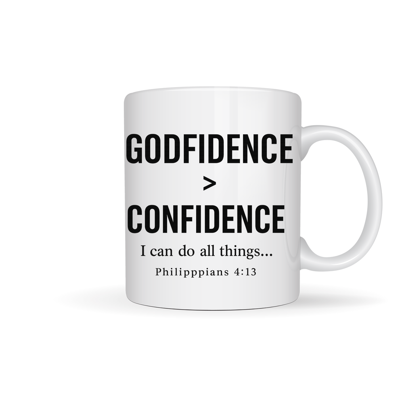 Godfidence > Confidence Christian Gift Bible Verse Mug
