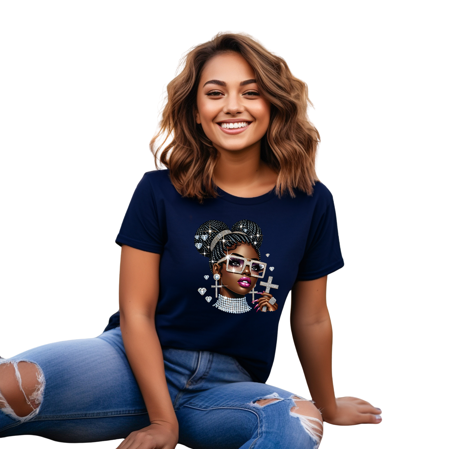 Diamond Diva History Glam Queen T-Shirt