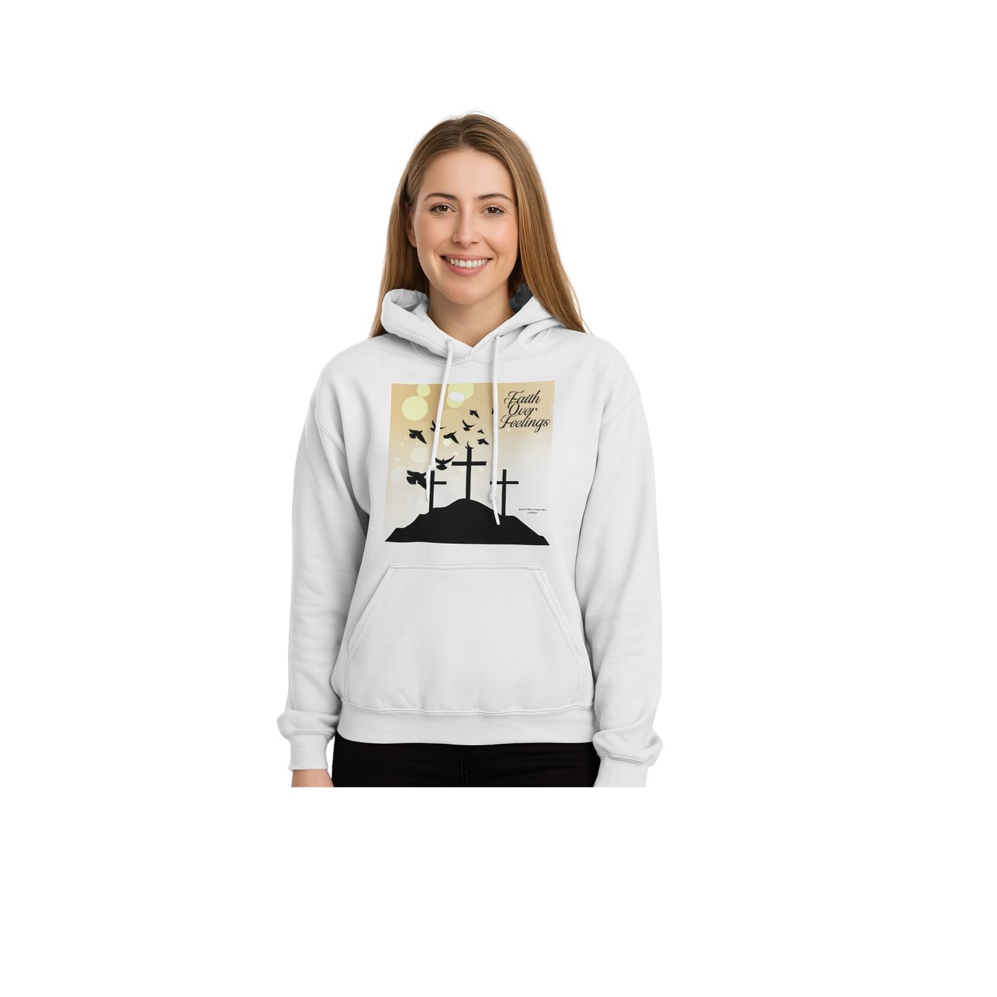 Faith Over Feelings Unisex Pullover Hoodie